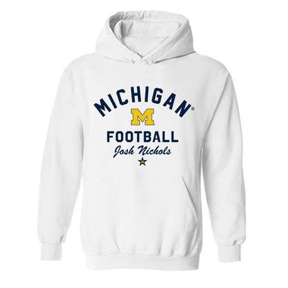 Michigan - NCAA Football : Josh Nichols - Classic Shersey Hooded Sweatshirt-0