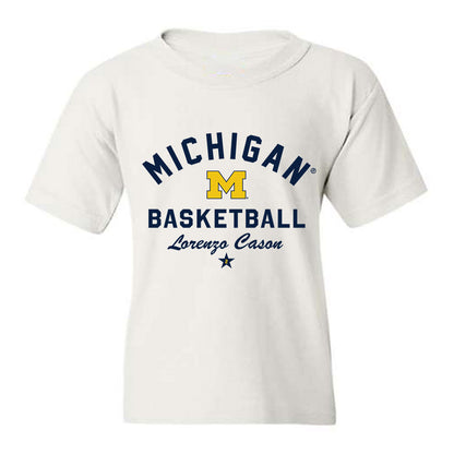 Michigan - NCAA Men's Basketball : Lorenzo Cason - Classic Shersey Youth T-Shirt-0