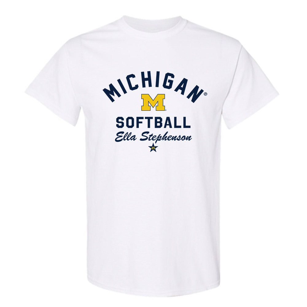 Michigan - NCAA Softball : Ella Stephenson - Classic Shersey T-Shirt-0