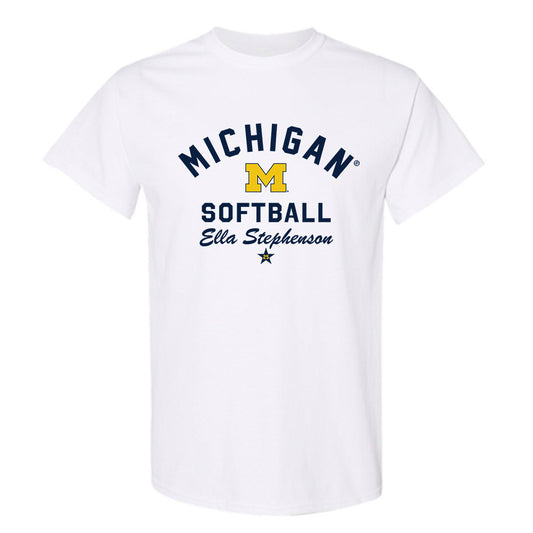 Michigan - NCAA Softball : Ella Stephenson - Classic Shersey T-Shirt-0
