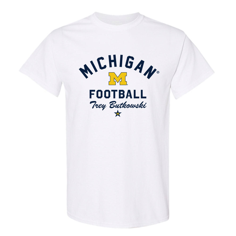 Michigan - NCAA Football : Trey Butkowski - Classic Shersey T-Shirt-0