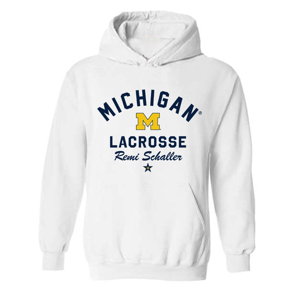 Michigan - NCAA Women's Lacrosse : Remi Schaller - Classic Shersey Hooded Sweatshirt-0
