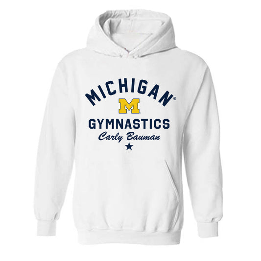 Michigan - NCAA Women's Gymnastics : Carly Bauman - Classic Shersey Hooded Sweatshirt-0