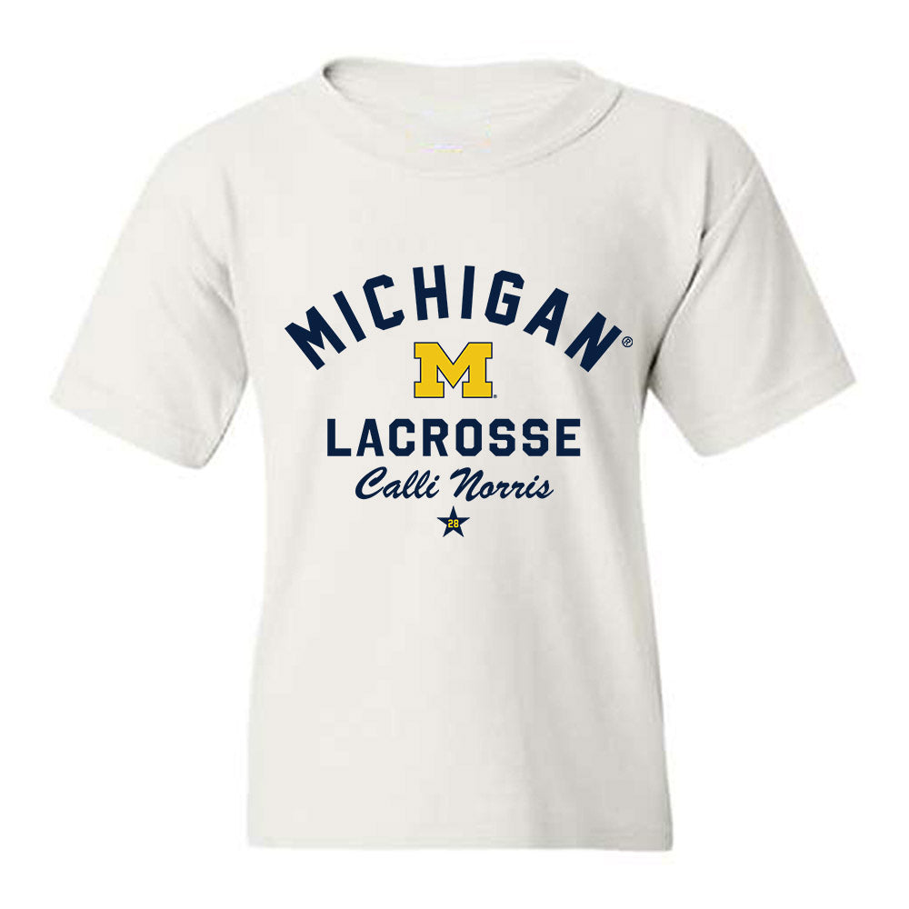 Michigan - NCAA Women's Lacrosse : Calli Norris - Classic Shersey Youth T-Shirt-0