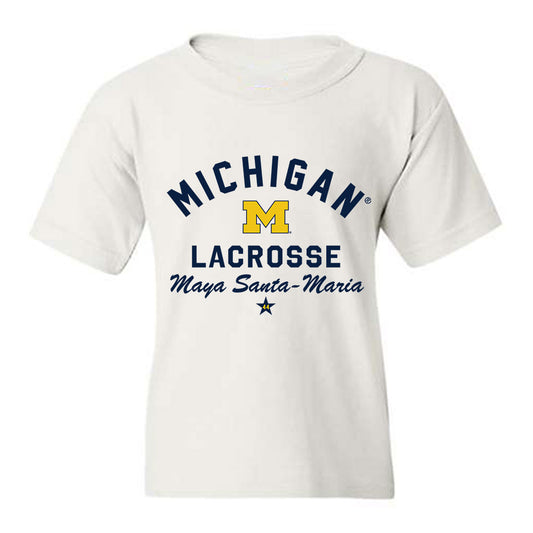 Michigan - NCAA Women's Lacrosse : Maya Santa-Maria - Classic Shersey Youth T-Shirt-0