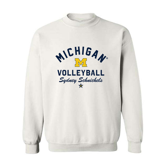 Michigan - NCAA Women's Volleyball : Sydney Schnichels - Classic Shersey Crewneck Sweatshirt-0
