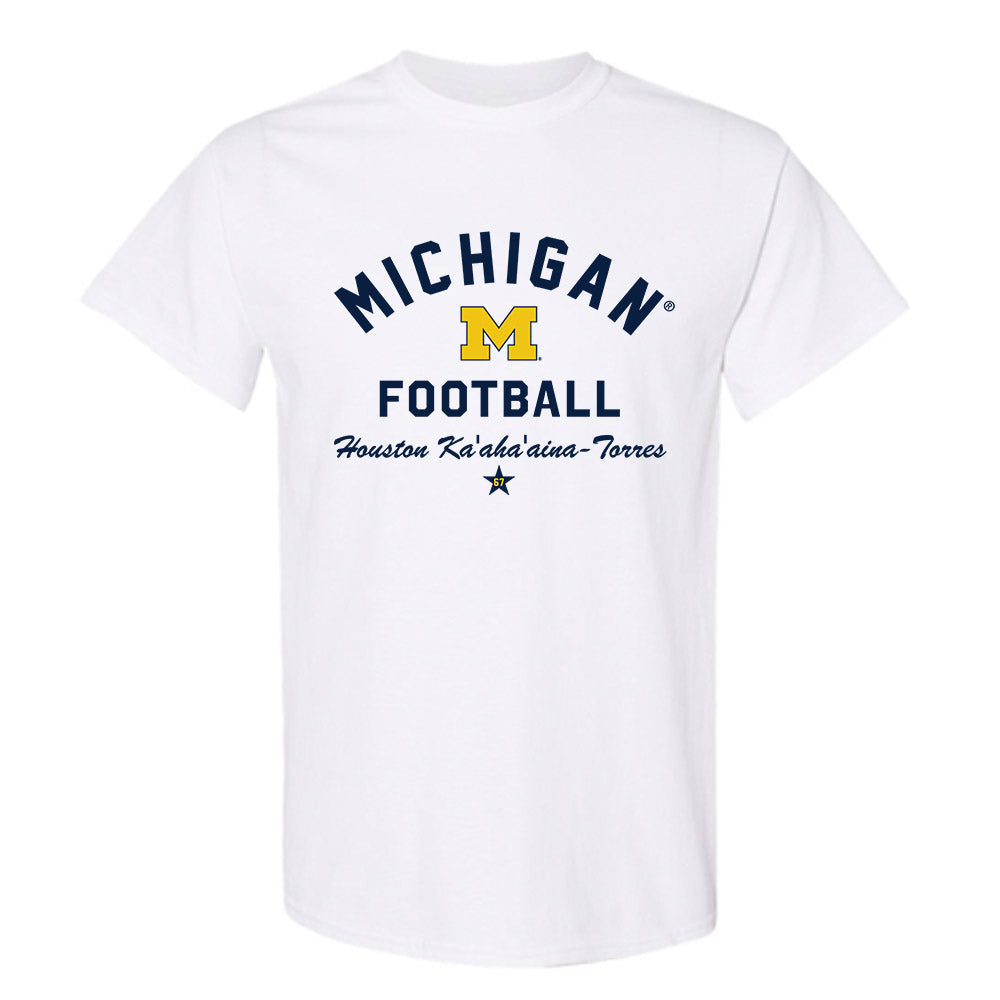 Michigan - NCAA Football : Houston Ka'aha'aina-Torres - Classic Shersey T-Shirt-0
