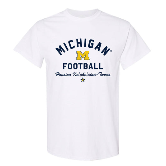 Michigan - NCAA Football : Houston Ka'aha'aina-Torres - Classic Shersey T-Shirt-0