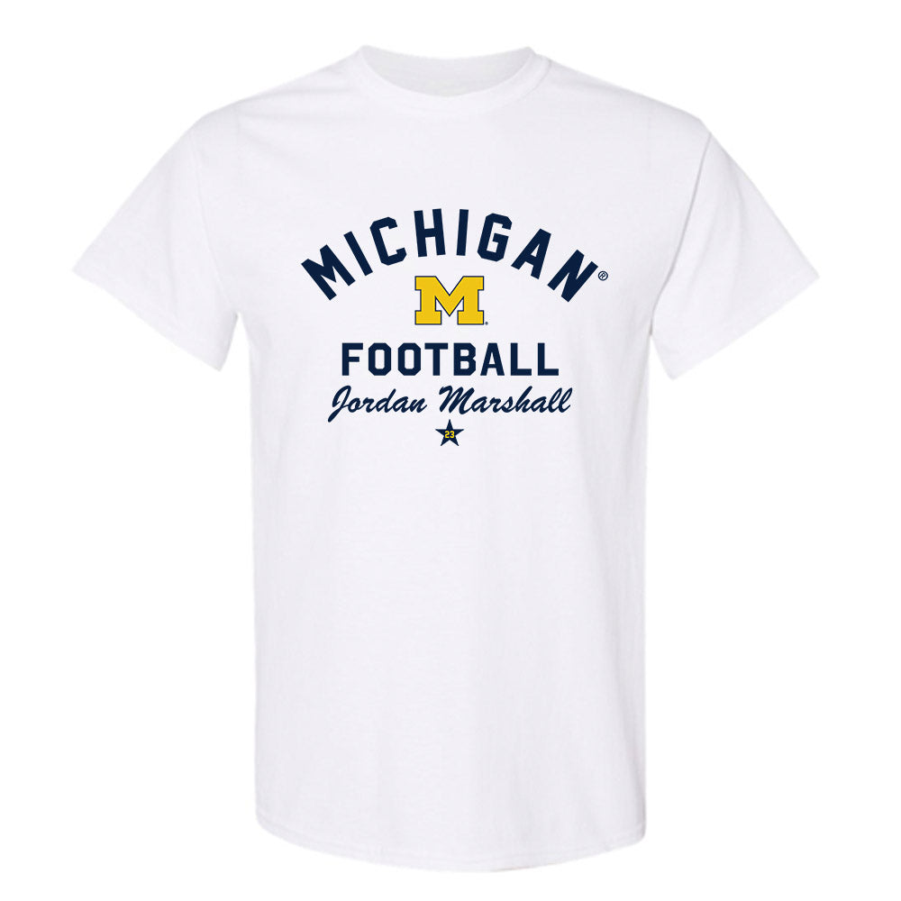 Michigan - NCAA Football : Jordan Marshall - Classic Shersey T-Shirt-0