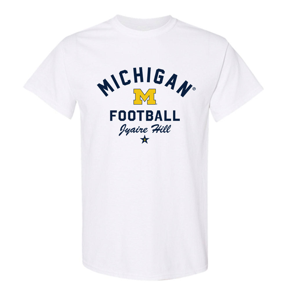Michigan - NCAA Football : Jyaire Hill - Classic Shersey T-Shirt-0
