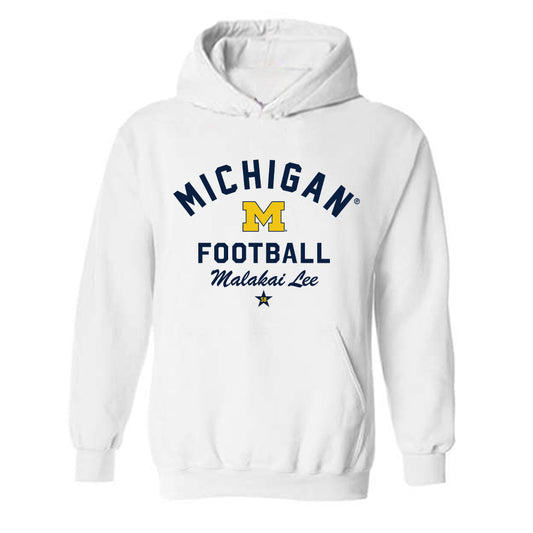 Michigan - NCAA Football : Malakai Lee - Classic Shersey Hooded Sweatshirt-0