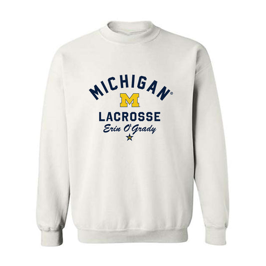 Michigan - NCAA Women's Lacrosse : Erin O'Grady - Classic Shersey Crewneck Sweatshirt-0