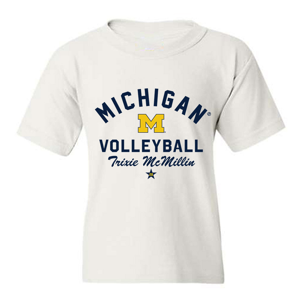 Michigan - NCAA Women's Volleyball : Trixie McMillin - Classic Shersey Youth T-Shirt-0