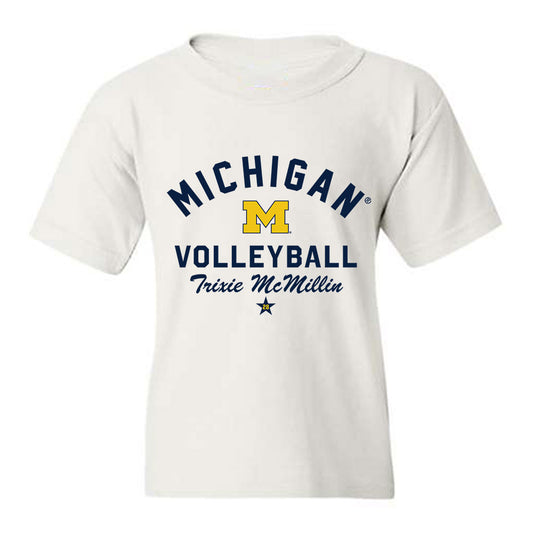 Michigan - NCAA Women's Volleyball : Trixie McMillin - Classic Shersey Youth T-Shirt-0