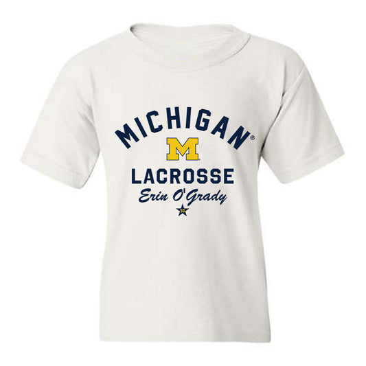 Michigan - NCAA Women's Lacrosse : Erin O'Grady - Classic Shersey Youth T-Shirt-0