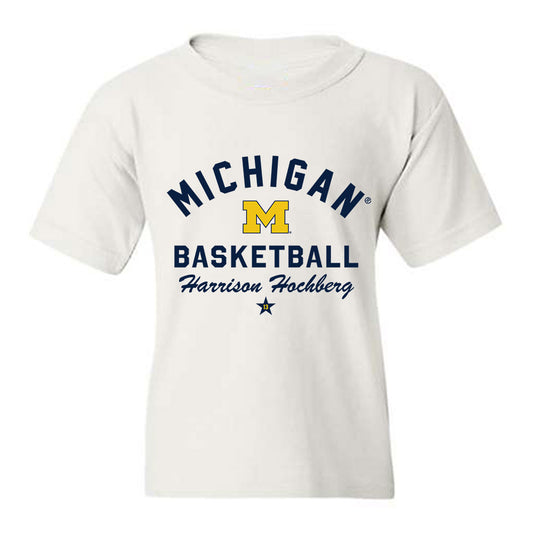 Michigan - NCAA Men's Basketball : Harrison Hochberg - Classic Shersey Youth T-Shirt-0