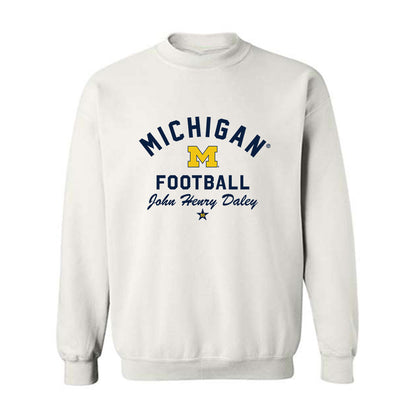 Michigan - NCAA Football : John Henry Daley - Classic Shersey Crewneck Sweatshirt-0