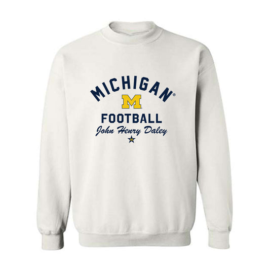 Michigan - NCAA Football : John Henry Daley - Classic Shersey Crewneck Sweatshirt-0