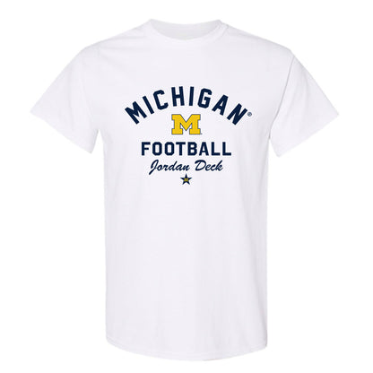 Michigan - NCAA Football : Jordan Deck - Classic Shersey T-Shirt-0