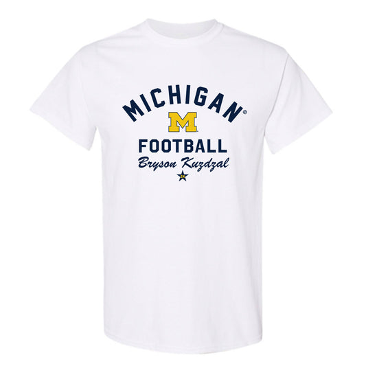 Michigan - NCAA Football : Bryson Kuzdzal - Classic Shersey T-Shirt-0