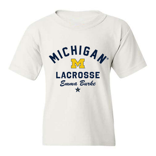 Michigan - NCAA Women's Lacrosse : Emma Burke - Classic Shersey Youth T-Shirt-0