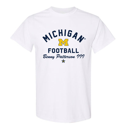 Michigan - NCAA Football : Benny Patterson III - Classic Shersey T-Shirt-0