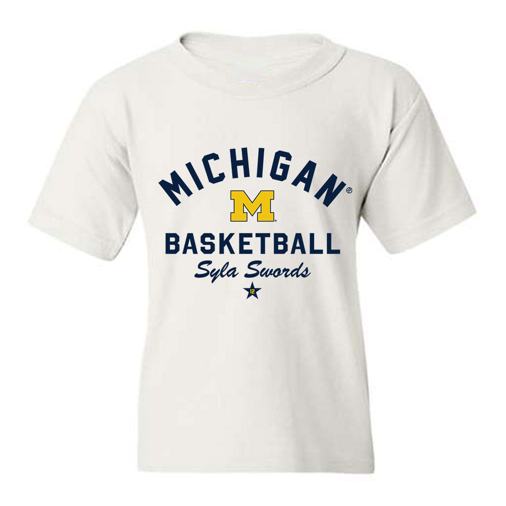 Michigan - NCAA Women's Basketball : Syla Swords - Classic Shersey Youth T-Shirt-0