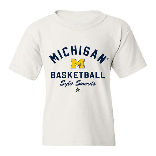 Michigan - NCAA Women's Basketball : Syla Swords - Classic Shersey Youth T-Shirt-0