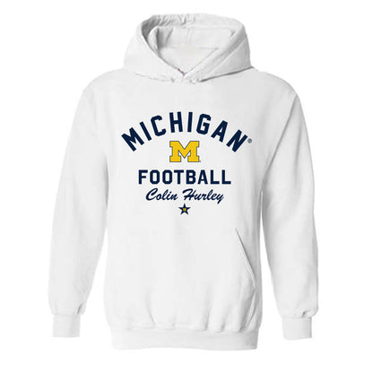 Michigan - NCAA Football : Colin Hurley - Classic Shersey Hooded Sweatshirt-0