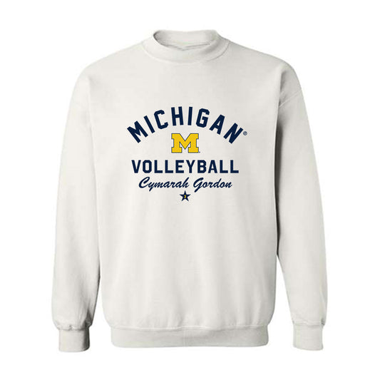 Michigan - NCAA Women's Volleyball : Cymarah Gordon - Classic Shersey Crewneck Sweatshirt-0