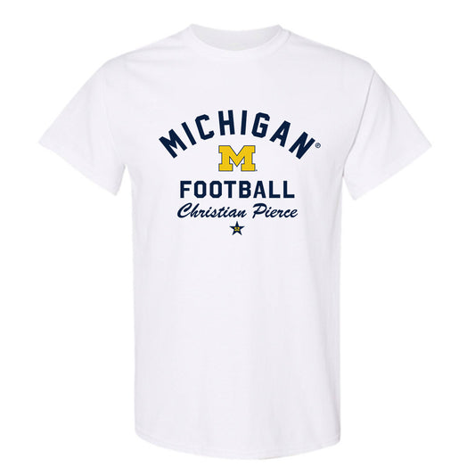 Michigan - NCAA Football : Christian Pierce - Classic Shersey T-Shirt-0