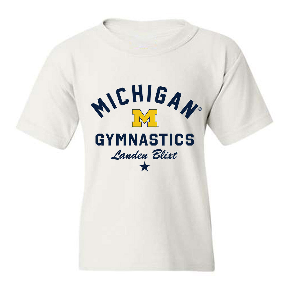 Michigan - NCAA Men's Gymnastics : Landen Blixt - Classic Shersey Youth T-Shirt-0