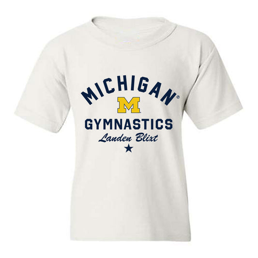 Michigan - NCAA Men's Gymnastics : Landen Blixt - Classic Shersey Youth T-Shirt-0