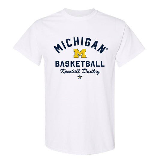 Michigan - NCAA Women's Basketball : Kendall Dudley - Classic Shersey T-Shirt-0
