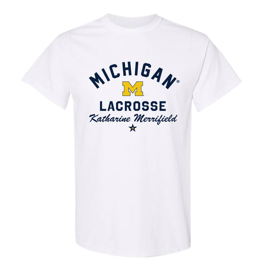 Michigan - NCAA Women's Lacrosse : Katharine Merrifield - Classic Shersey T-Shirt-0