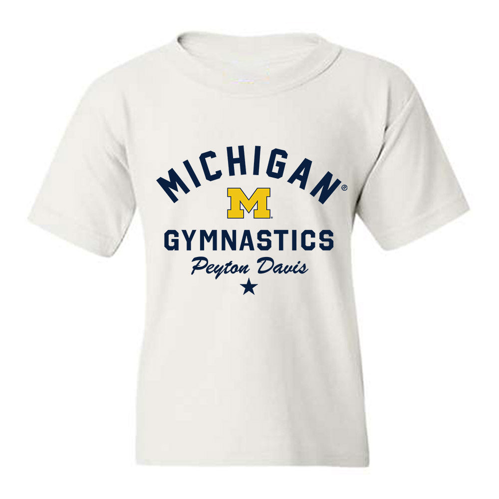 Michigan - NCAA Women's Gymnastics : Peyton Davis - Classic Shersey Youth T-Shirt-0