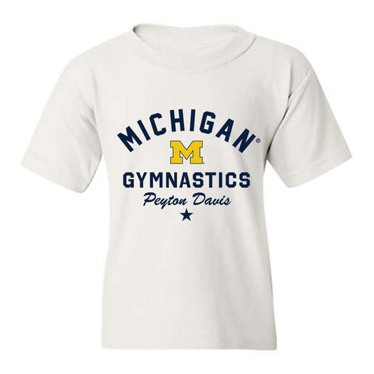 Michigan - NCAA Women's Gymnastics : Peyton Davis - Classic Shersey Youth T-Shirt-0