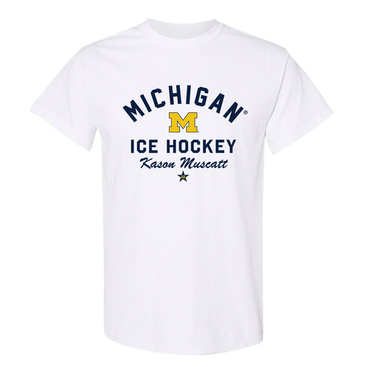 Michigan - NCAA Men's Ice Hockey : Kason Muscatt - Classic Shersey T-Shirt-0