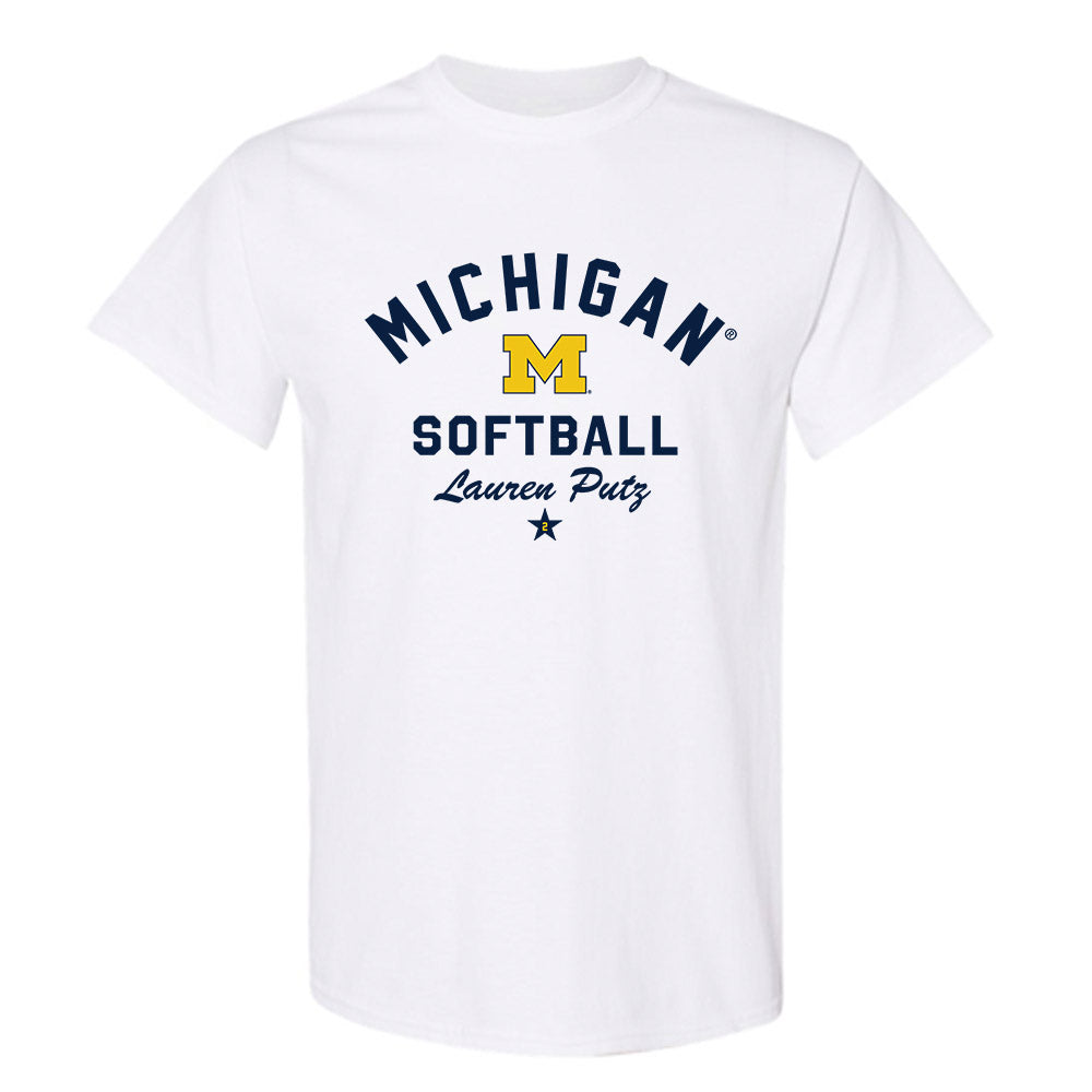 Michigan - NCAA Softball : Lauren Putz - Classic Shersey T-Shirt-0