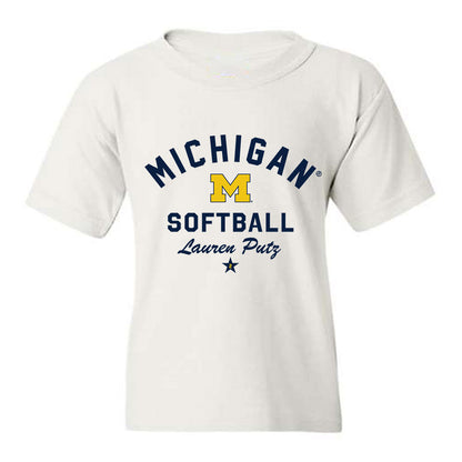 Michigan - NCAA Softball : Lauren Putz - Classic Shersey Youth T-Shirt-0