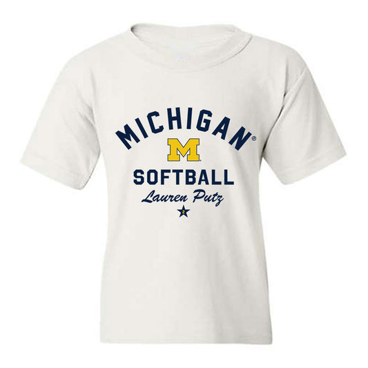 Michigan - NCAA Softball : Lauren Putz - Classic Shersey Youth T-Shirt-0