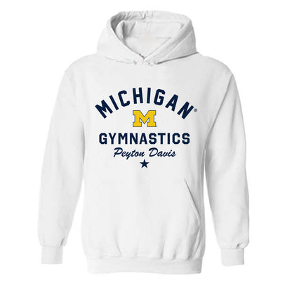 Michigan - NCAA Women's Gymnastics : Peyton Davis - Classic Shersey Hooded Sweatshirt-0