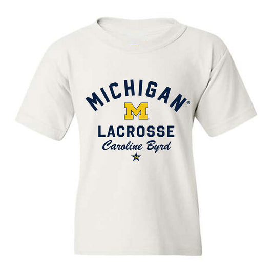 Michigan - NCAA Women's Lacrosse : Caroline Byrd - Classic Shersey Youth T-Shirt-0