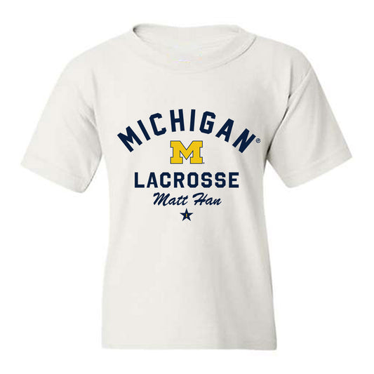 Michigan - NCAA Men's Lacrosse : Matt Han - Classic Shersey Youth T-Shirt-0
