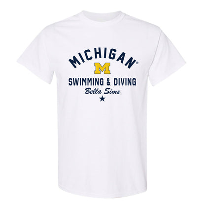 Michigan - NCAA Women's Swimming & Diving : Bella Sims - Classic Shersey T-Shirt-0