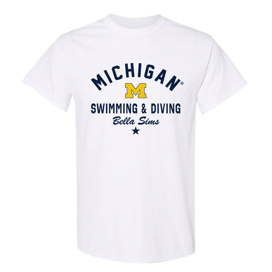 Michigan - NCAA Women's Swimming & Diving : Bella Sims - Classic Shersey T-Shirt-0