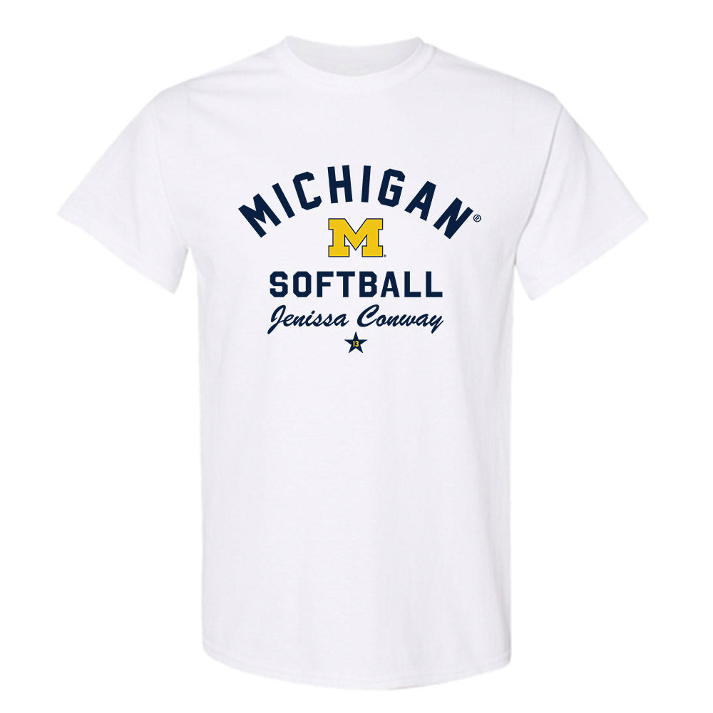 Michigan - NCAA Softball : Jenissa Conway - Classic Shersey T-Shirt-0