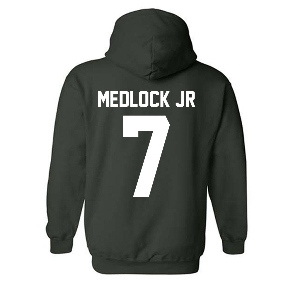 Michigan State - NCAA Men's Basketball : Carlos Medlock jr - Classic Shersey Hooded Sweatshirt-5