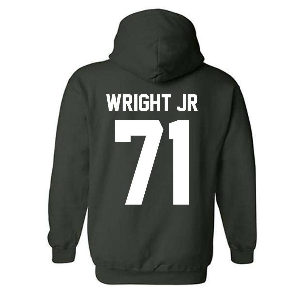 Michigan State - NCAA Football : Robert Wright Jr - Classic Shersey Hooded Sweatshirt-5