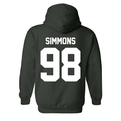 Michigan State - NCAA Football : Derrick Simmons - Classic Shersey Hooded Sweatshirt-5